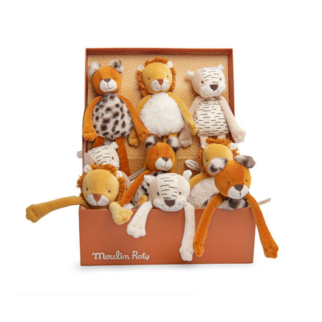 Moulin Roty La Foret Mawa Rattles - Leopard - Princess and the Pea Boutique