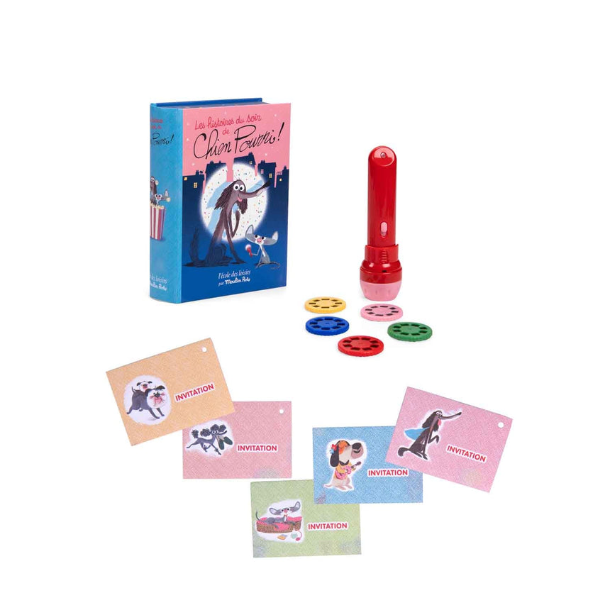 Moulin Roty L'ecole des loisirs: Chien Pourri Storybook Torch Set - Princess and the Pea Boutique