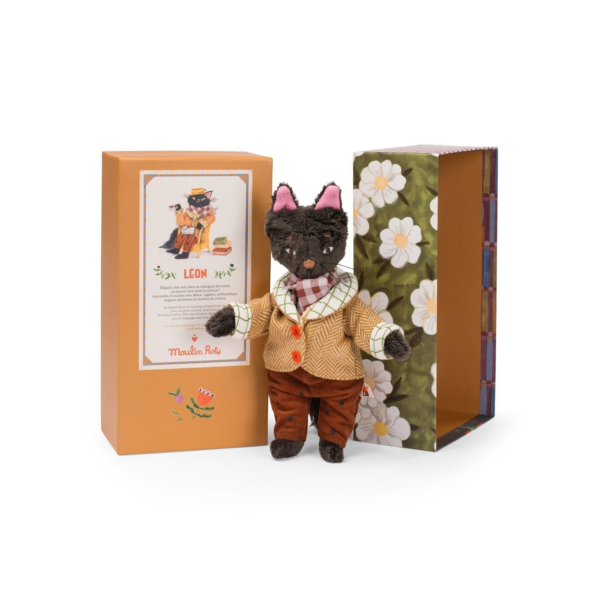 Moulin Roty Les Minouchkas - Leon the Cat - Princess and the Pea Boutique