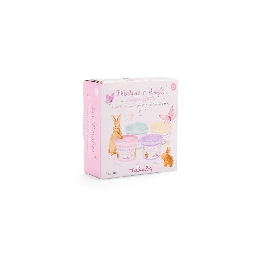 Moulin Roty Les Rosalies - 4 Pastel Finger Paints - Princess and the Pea Boutique
