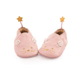 Moulin Roty Pink Leather Slippers - Princess and the Pea Boutique