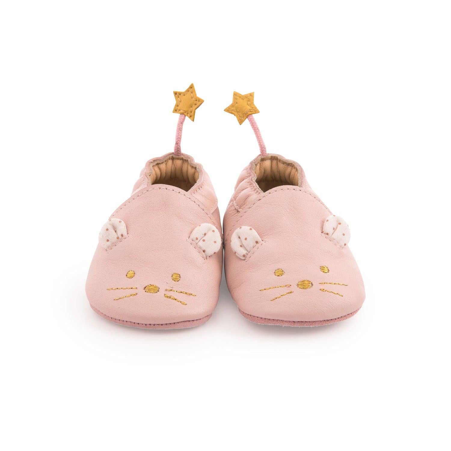 Baby leather slippers hotsell