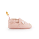 Moulin Roty Pink Leather Slippers - Princess and the Pea Boutique