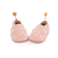 Moulin Roty Pink Leather Slippers