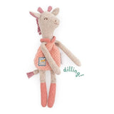 Moulin Roty Sous Mon Baobab - Giraffe Rattle Soft Toy - Princess and the Pea Boutique