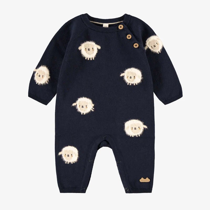 Navy blue knit one - piece - Princess and the Pea Boutique
