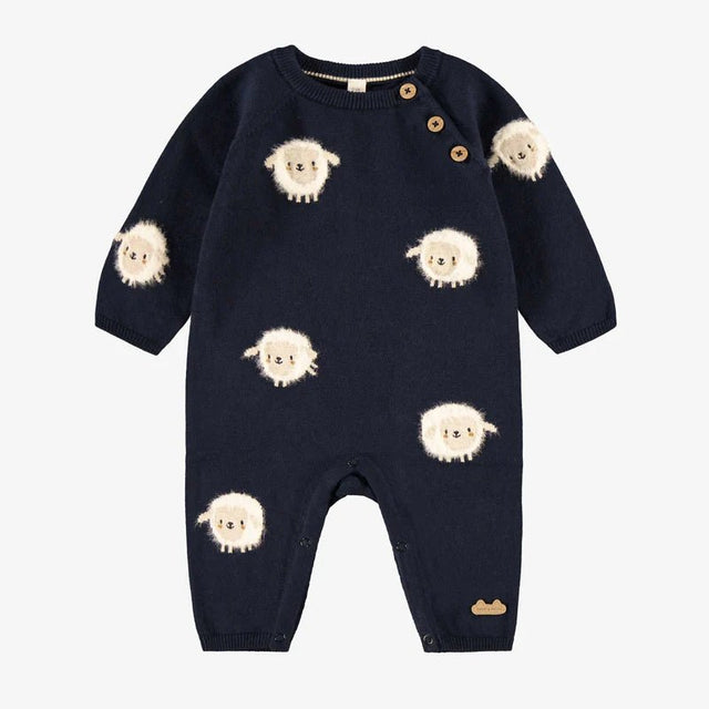 Navy blue knit one - piece - Princess and the Pea Boutique