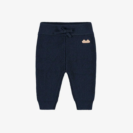 Navy blue knit pants - Princess and the Pea Boutique