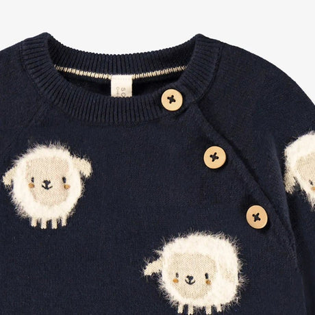 Navy blue knit sweater - Princess and the Pea Boutique