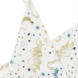 Nest Designs Bamboo Muslin Baby Bandana Bib - Stars White - Princess and the Pea Boutique