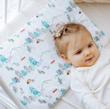 Nest Designs Bamboo Silk Toddler Pillow With Pillowcase - Happy Trails - Princess and the Pea Boutique