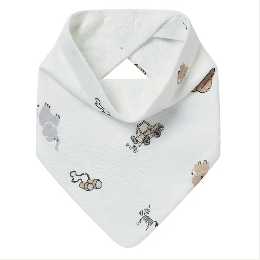 Nest Designs Bamboo & Terry Cotton Baby Bandana Bib (2 Pack) - Princess and the Pea Boutique