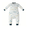 Nest Designs Long Sleeve Footed Sleep Bag 1.0 TOG (Organic cotton) - Stars White - Princess and the Pea Boutique