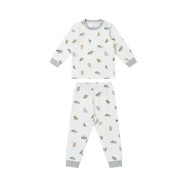 Nest Designs Long Sleeve Two - Piece Pj Set (Organic Cotton) - Safawhee! - Princess and the Pea Boutique