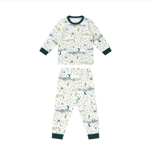 Nest Designs Organic Cotton Long Sleeve Two - Piece PJ Set - Princess and the Pea Boutique