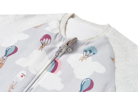 Nest Designs Raglan Bamboo Long Sleeve Footed Sleep Bag 2.5 TOG - Meerkats Away! - Princess and the Pea Boutique