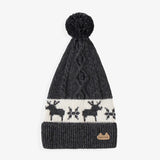 Newborn Gray knit beanie with jacquard patterns (Copy) - Princess and the Pea Boutique