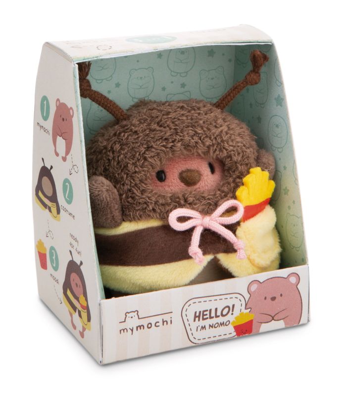 NICI Mymochi Bear Nomo with french fries and bee costume - Princess and the Pea Boutique