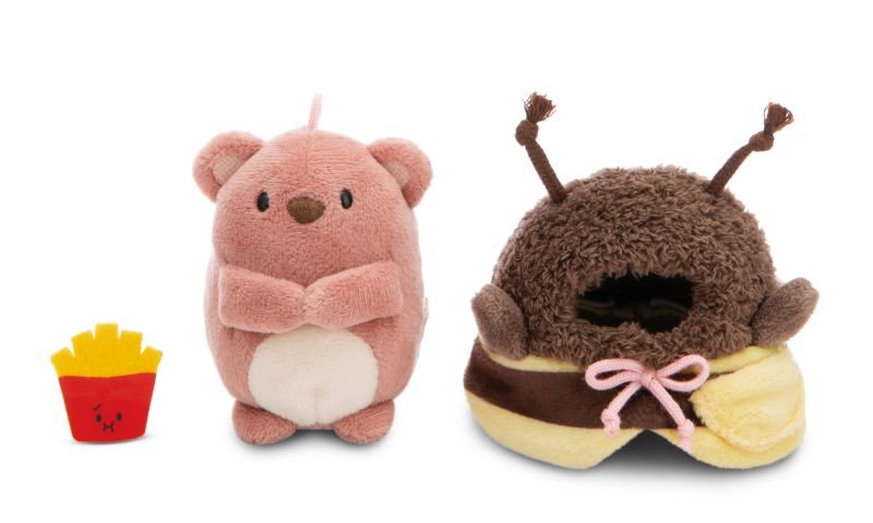 NICI Mymochi Bear Nomo with french fries and bee costume - Princess and the Pea Boutique