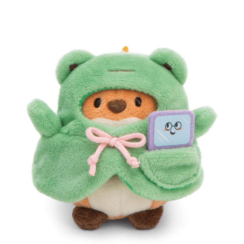 NICI Mymochi Fox Geeks with video game and frog costume - Princess and the Pea Boutique