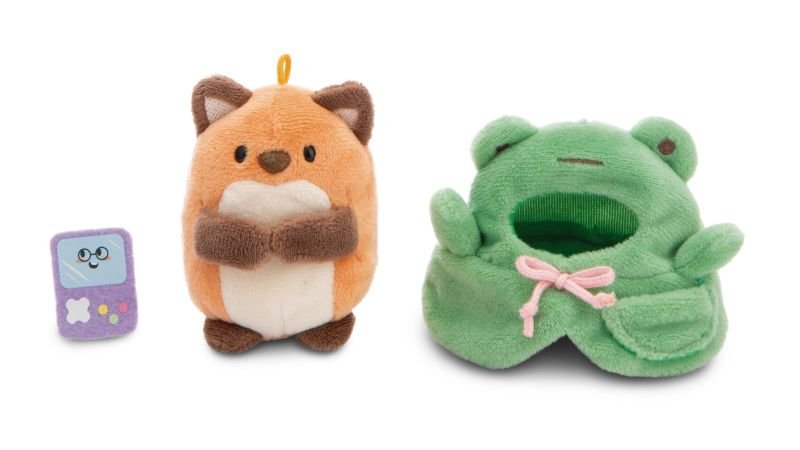 NICI Mymochi Fox Geeks with video game and frog costume - Princess and the Pea Boutique