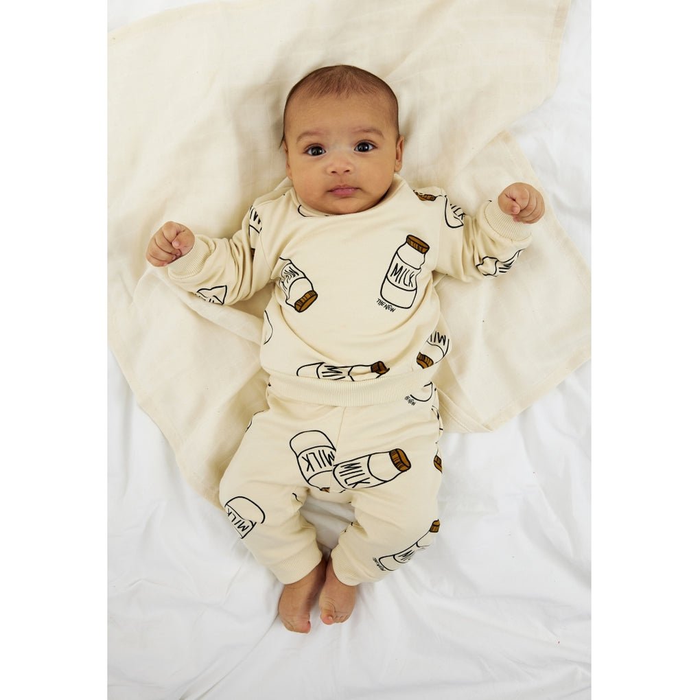 Nilos Sweatpants - White Swan AOP - Princess and the Pea Boutique