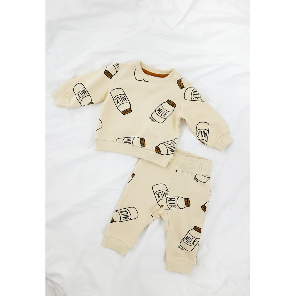 Nilos Sweatpants - White Swan AOP - Princess and the Pea Boutique