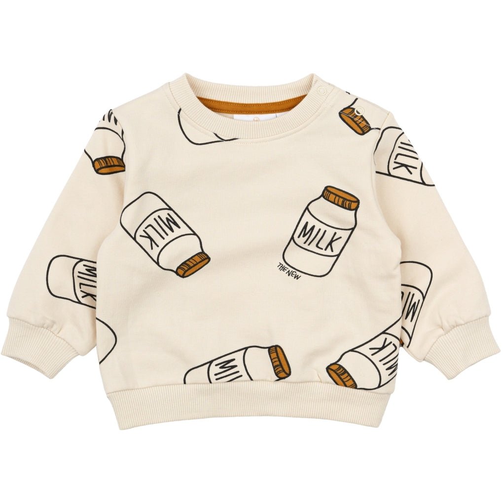 Nilos Sweatshirt - White Swan AOP - Princess and the Pea Boutique