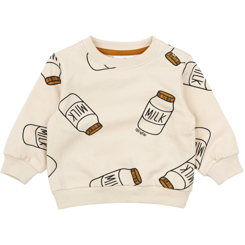 Nilos Sweatshirt - White Swan AOP - Princess and the Pea Boutique