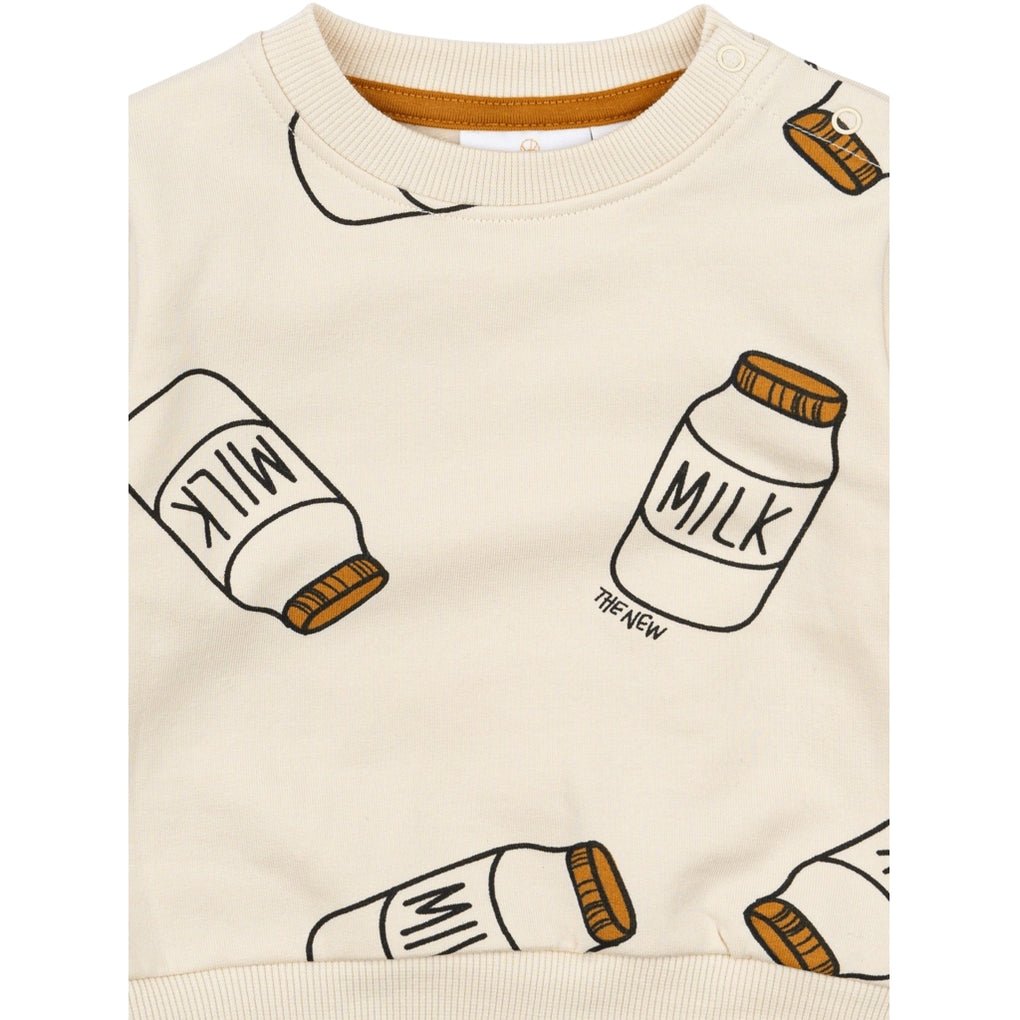 Nilos Sweatshirt - White Swan AOP - Princess and the Pea Boutique