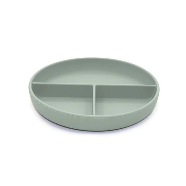 noüka Divided Suction Plate - Leaf - Princess and the Pea Boutique