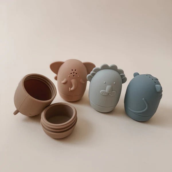 noüka Safari Bath Toys - Soft Safari - Princess and the Pea Boutique