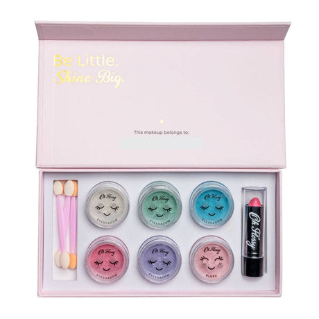 Oh Flossy Deluxe Makeup Set: Soft Pink with Sparkles - Princess and the Pea Boutique