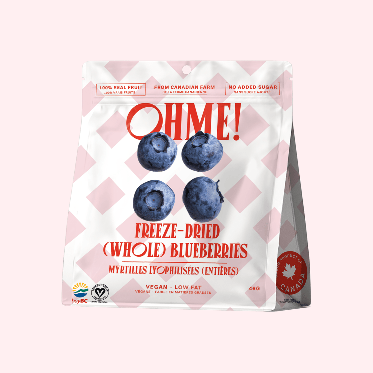 OHME! Freeze-Dried Blueberries (Whole) 46g - Princess and the Pea Boutique