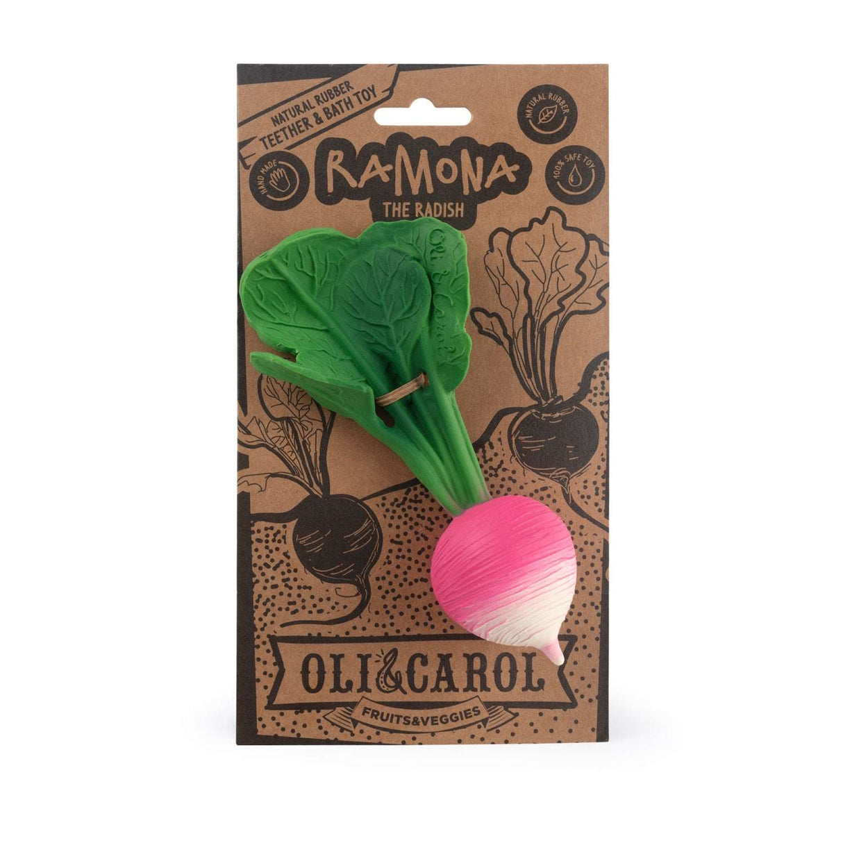 Oli & Carol Ramona the Radish Baby Teether - Princess and the Pea Boutique