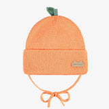 Orange knitted beanie - Princess and the Pea Boutique