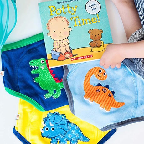 Organic Potty Training Pants Jurassic Pals - Princess and the Pea Boutique