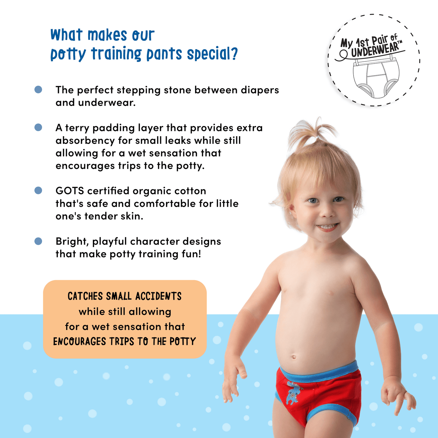Organic Potty Training Pants Woodland Princess - Princess and the Pea Boutique