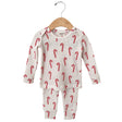 Organic Waffle 2 - Piece Set - Candy Cane - Princess and the Pea Boutique