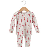 Organic Waffle 2 - Piece Set - Candy Cane - Princess and the Pea Boutique