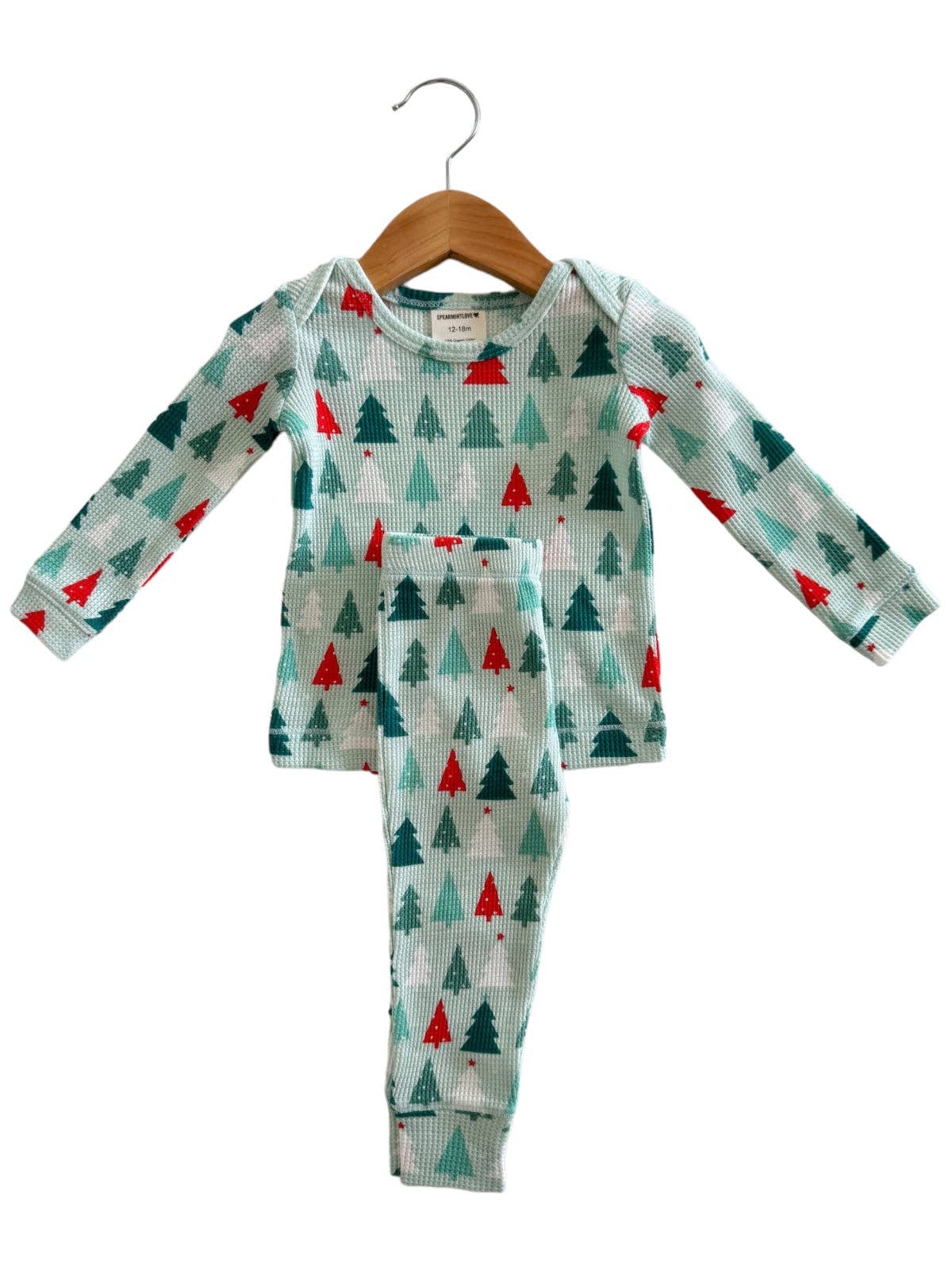 Organic Waffle 2 - Piece Set - Festive Firs - Princess and the Pea Boutique