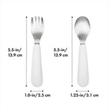 OXO Tot Fork And Spoon Set - Blossom - Princess and the Pea Boutique
