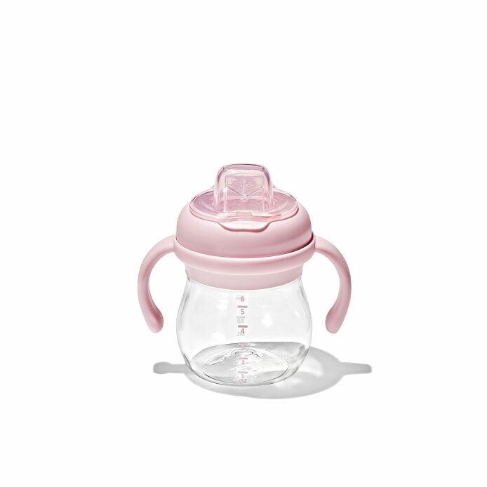 OXO Tot Transitions Soft Spout Sippy Cup With Removable Handles 6 Oz - Blossom - Princess and the Pea Boutique