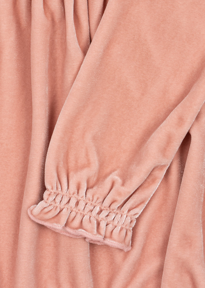Konges Slojd Gia Bow Dress Grs - Mellow Rose