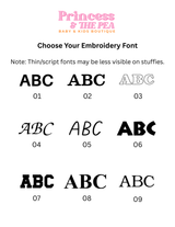 Personalized Embroidery – Add a Special Touch! ✨ - Princess and the Pea Boutique