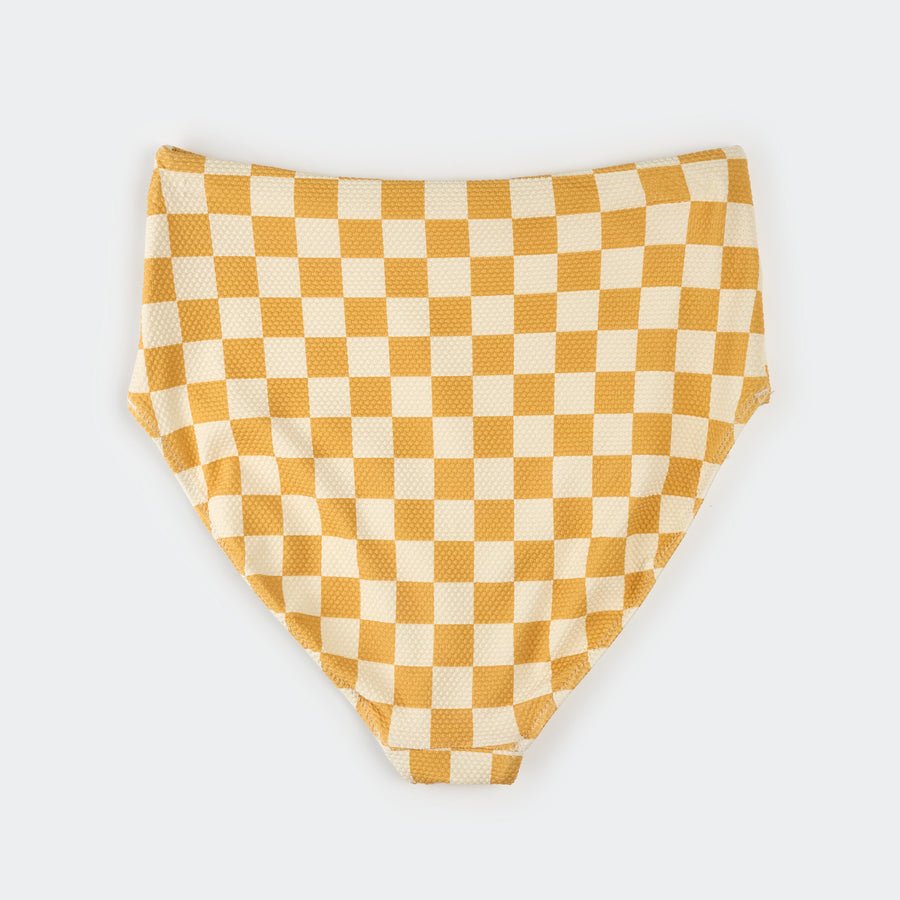 Petit Lem Orange Checkerboard Women's Bikini Bottom - Princess and the Pea Boutique
