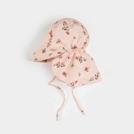 Petit Lem Oranges Print Flap Hat - Princess and the Pea Boutique