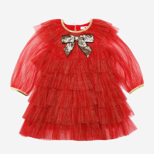 Petite Hailey Anny 6 Layered Tutu Dress Red - Princess and the Pea Boutique