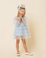 Petite Hailey Anny 6 Layered Tutu Dress Sky Blue - Princess and the Pea Boutique