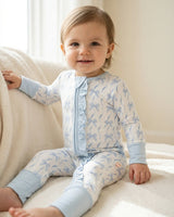 Petite Hailey Bamboo Long - Sleeve Zipper Romper - Princess and the Pea Boutique